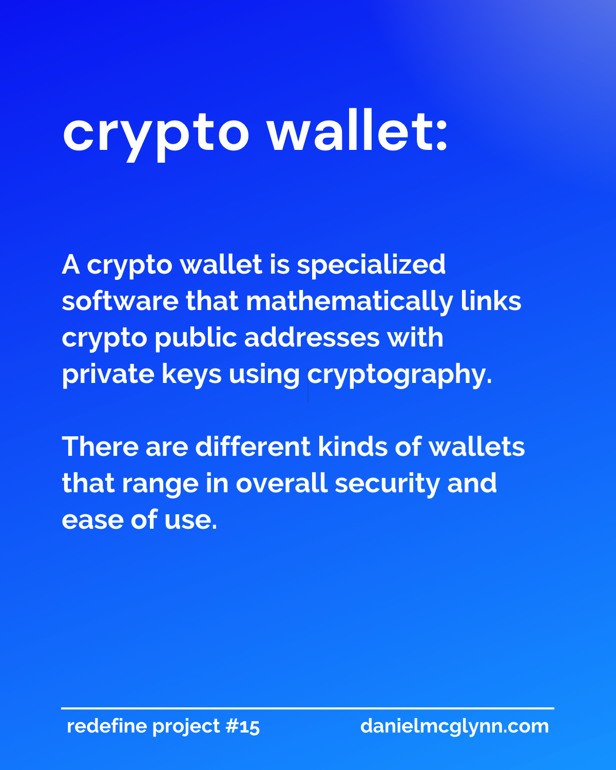 What is a cryptocurrency wallet?