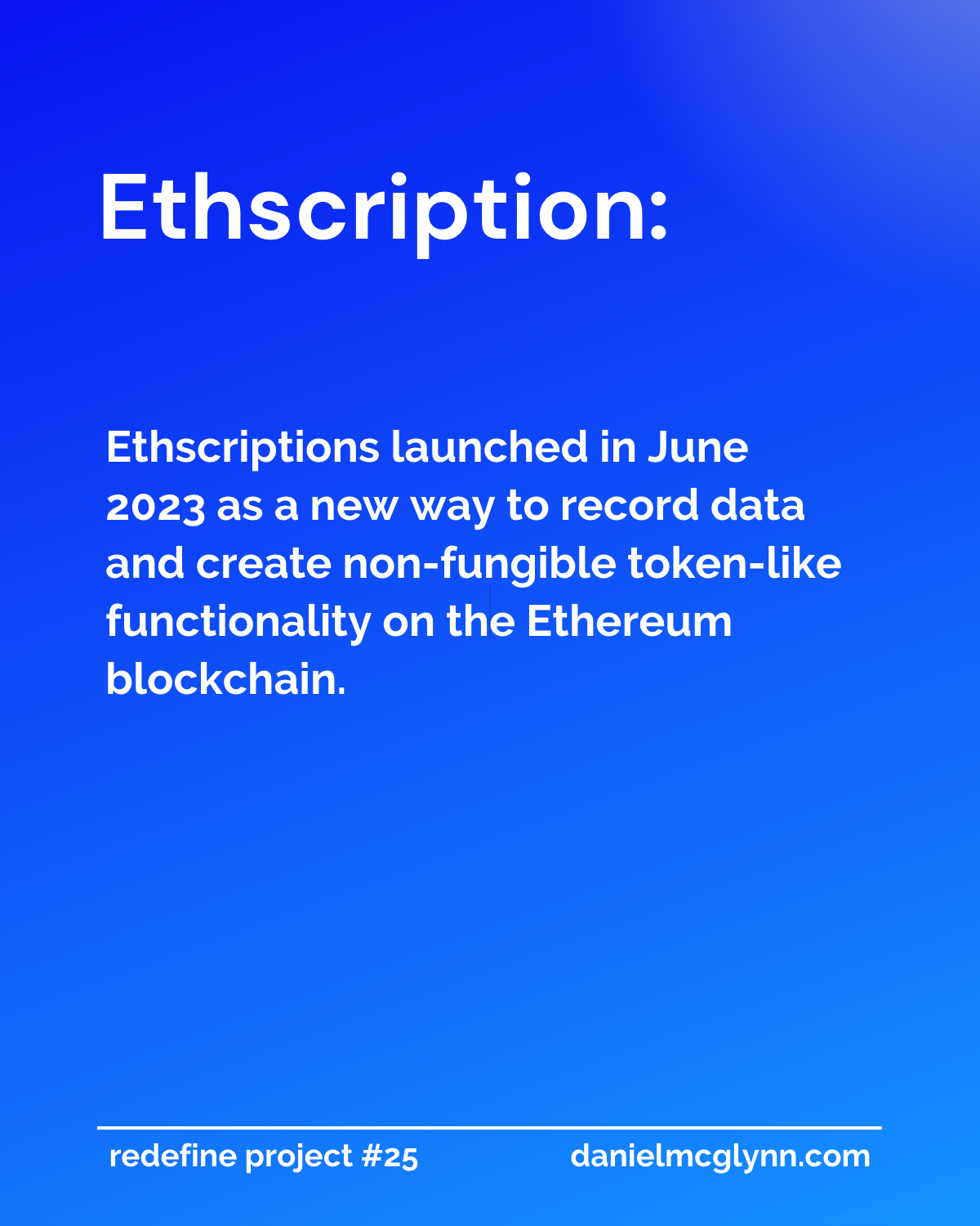 What are Ethscriptions? Redefine Project